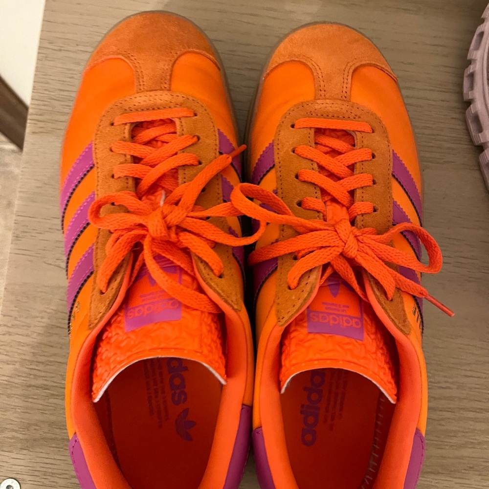 Adidas Orange and Pink Sneakers